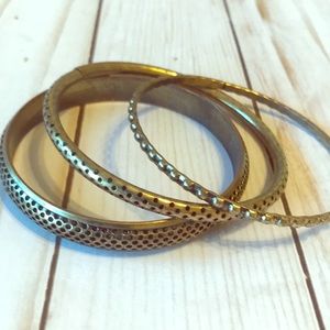 Vintage Gold Colored Bangles